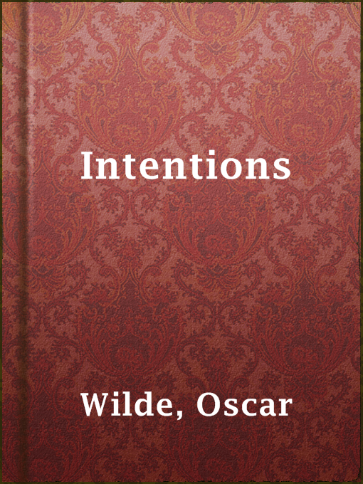Title details for Intentions by Oscar Wilde - Available